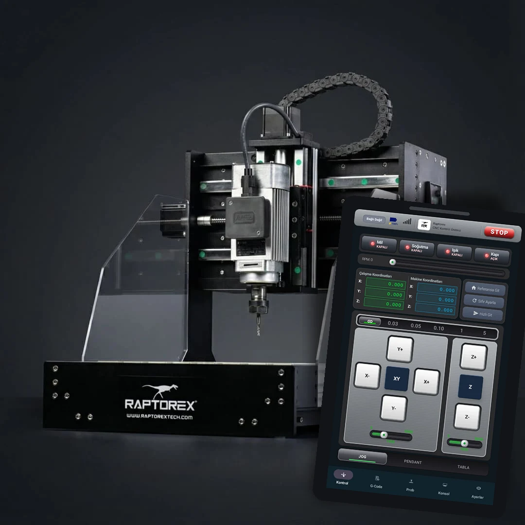 Raptorex Pro — kontrol tableti ile